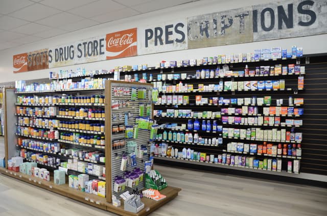 shelves stocked with favorite health products